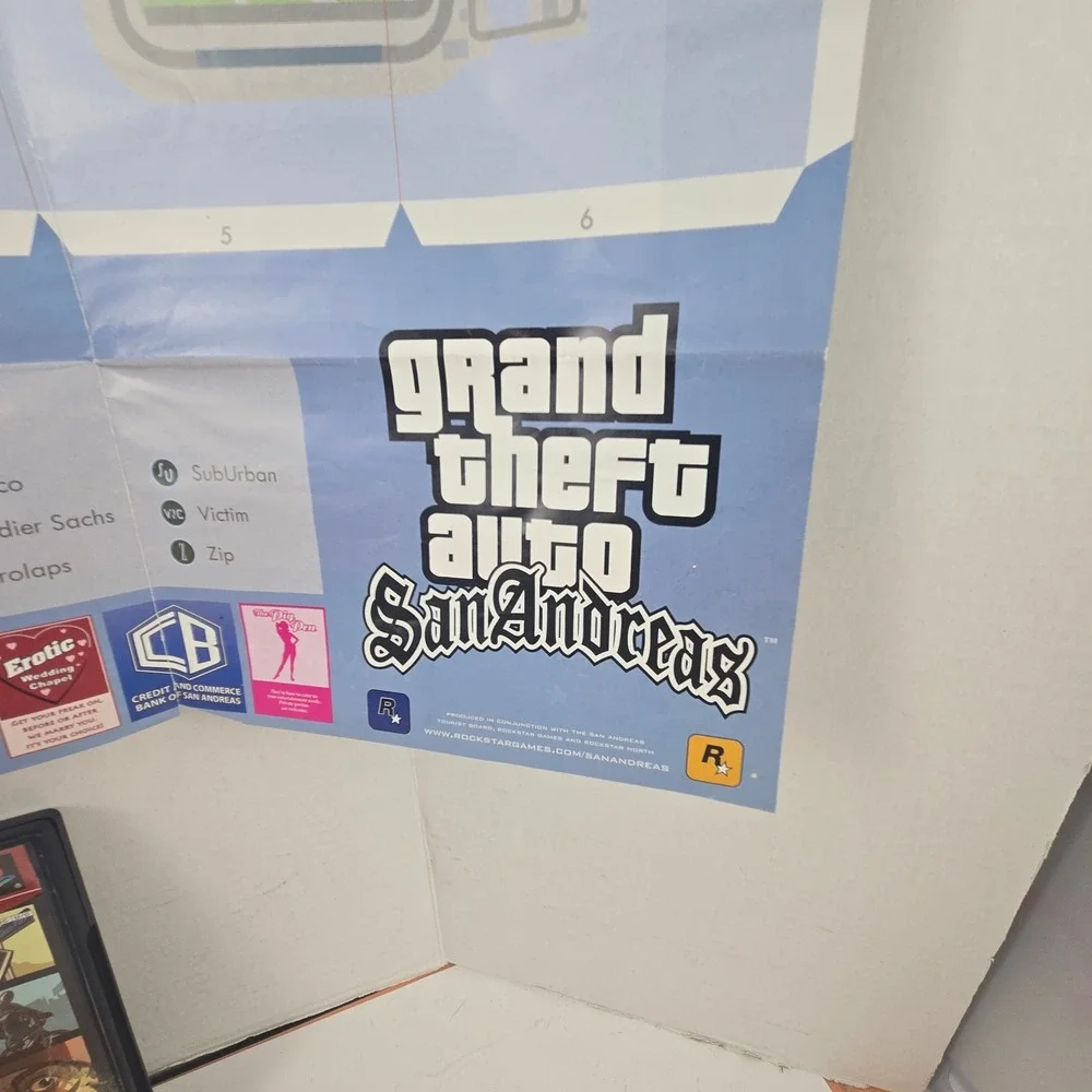 Grand Theft Auto San Andreas PS2 Greatest Hits CIB Complete W/ Map Poster Manual